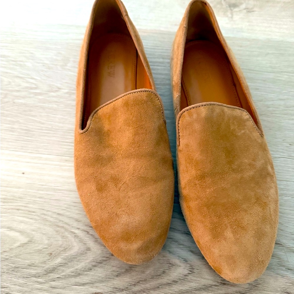 J.Crew Women’s Darby Tan Suede Loafers size 8